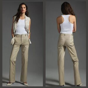 NWT Anthropologie En Saison Lana Beige Trousers - Size Large